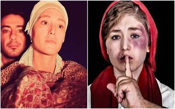 ژست خجالت آور همسر نوید محمدزاده / فرشته حسینی بی خیال همه چیز شده !!