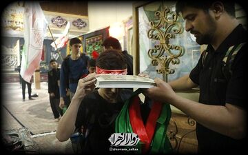 کودکان آینده‌ساز ورزشکار محله هرندی در مسیر ‌پیاده‌روی اربعین