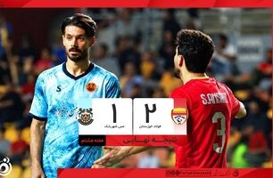 خلاصه بازی فولاد ۲ - مس شهربابک ۱؛ پیروزی فولاد در هفته هشتم