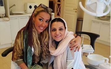  الهام پاوه نژاد در مطب دندانپزشکی خانم دکتر سرشناس (عکس)