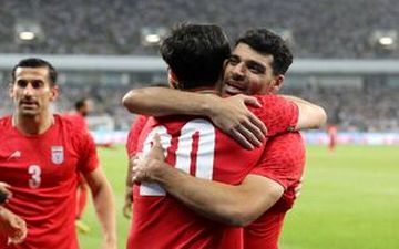 برتری ۲ گله ایران مقابل اردن در پایان نیمه اول 