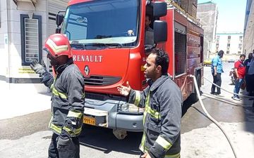 آتش‌سوزی در یک مجتمع تجاری دزفول