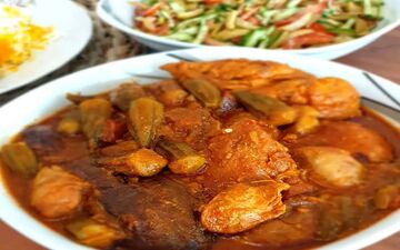 خورش جدید | با بامیه و بادمجان خورش جدید درست کن!