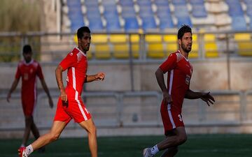 گزارش تمرین پرسپولیس با حضور یک مهمان ویژه| شوتزنی و سانتر در دستور کار سرخ ها