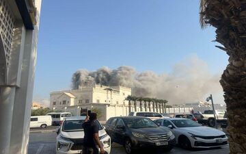 ویدئویی از محل حمله هوایی اسرائیل به دوحه قطر