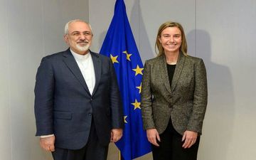  ظریف و موگرینی در بروکسل گفت‌وگو کردند 