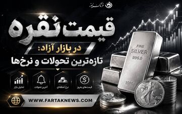 قیمت نقره امروز چهارشنبه ۲۹ مرداد ۱۴۰۵