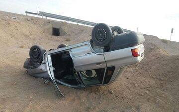 واژگونی خودرو در جاده تبریز به آذرشهر باعث کشته شدن ۲ نفر شد
