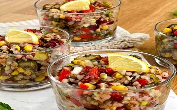 سالاد گندم خوشمزه و مجلسی رو این طوری درست کن