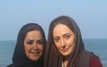 سلفی کمند امیرسلیمانی و ژیلا آل ارشاد، کنار دریا 