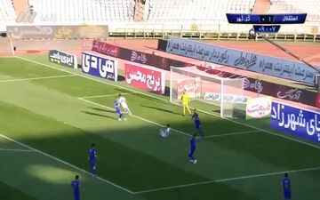 گل اول گل‌گهر به استقلال + فیلم
