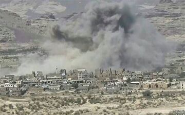  جنگنده‌های سعودی بار دیگر استان صعده را بمباران کردند 