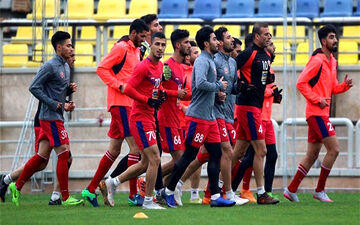 میهمان ویژه تمرین امروز پرسپولیس + عکس
