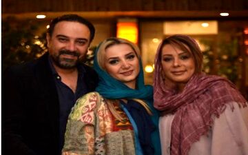 برزو ارجمند به همراه همسر و خواهرش (عکس)