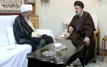 رئیس جمهور با آیت الله صافی گلپایگانی دیدار کرد