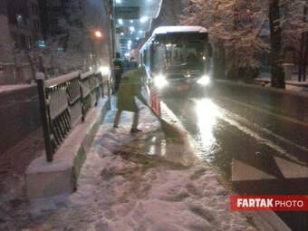 برف در تهران