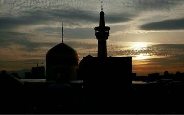  آخرین غروب ماه صفر در حرم امام رضا (ع) + عکس