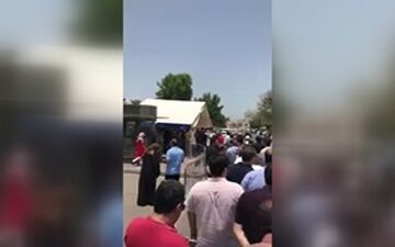 گرمای چهل درجه و حضور بی نظیر مردم دبی در انتخابات + فیلم