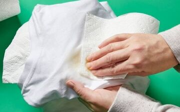 ابداع روش جدید پاک کردن لکه زرد سرسخت از روی لباس سفید