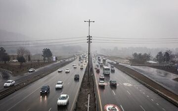  ترافیک در آزادراه کرج-تهران سنگین است