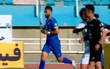 گل اول استقلال خوزستان به ملوان + ویدئو
