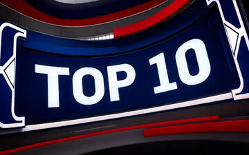 10 حرکت برتر بسکتبال NBA در شب گذشته + فیلم