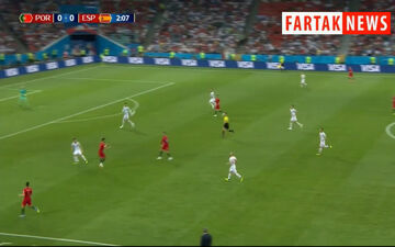 گل اول پرتغال به اسپانیا + فیلم