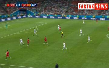 گل اول پرتغال به اسپانیا + فیلم