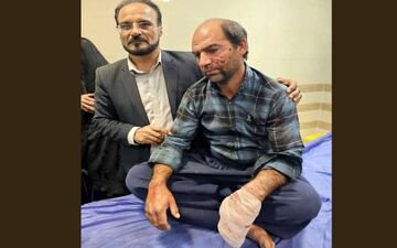 قطع شدن انگشتان مرد خوزستانی بر اثر انفجار مین

