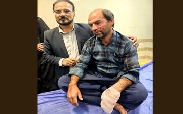 قطع شدن انگشتان مرد خوزستانی بر اثر انفجار مین

