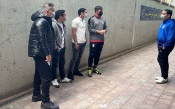 حضور خداداد عزیزی در تمرین تیم ملی
