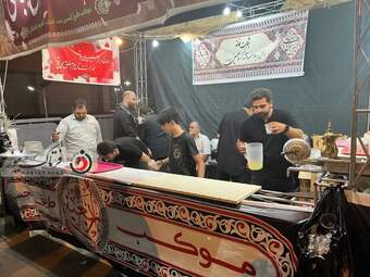 تصاویر دیدنی از اقدام ارزنده موکب طرق الحسین(ع)اکباتان تهران