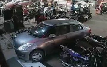 له کردن یک مرد در پارکینگ توسط راننده ناشی + فیلم 