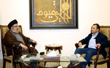 دیدار وزیر امور خارجه لبنان با دبیرکل حزب الله درباره تحولات اخیر لبنان
