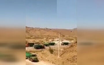قطار کامیون‌های حامل سوخت قاچاق در سیستان و بلوچستان!