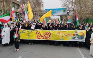 حضور چشمگیر بانوان البرزی در راهپیمایی روز قدس