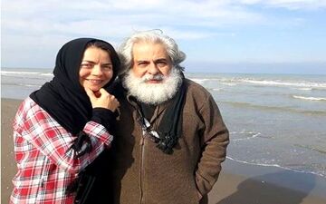 تیپ و ژست مهتاب نصیرپور به همراه همسرش؛ محمد رحمانیان (عکس)