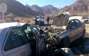 تصادف پژو با سمند در بستک هرمزگان دو نفر را به کام مرگ برد