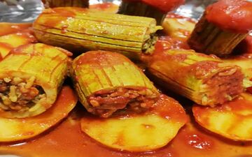 دلمه کدو سبز به روش مجلسی و با طعم بسیار عالی رو این طوری درست کن