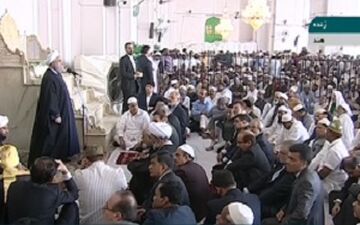 بخشی از صحبت های حسن روحانی در نمازجمعه حیدرآباد هند + فیلم