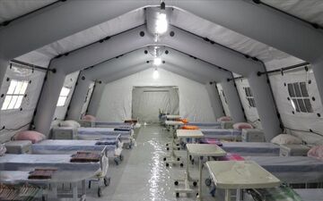 افتتاح بیمارستان صحرایی سپاه در مرز خسروی