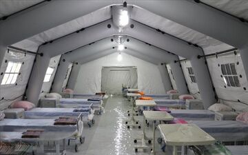 افتتاح بیمارستان صحرایی سپاه در مرز خسروی