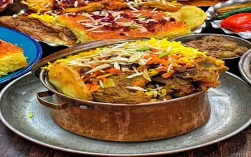 طرز تهیه قابلی پلو خوشرنگ و خوشمزه !