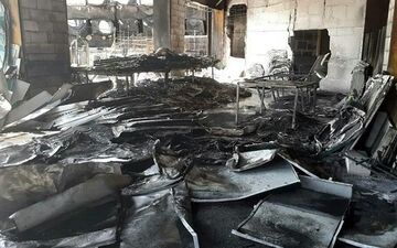 آتش سوزی هولناک در برج ۳۰ طبقه در چیتگر + عکس