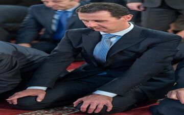 حضور بشار اسد در مراسم جشن میلاد رسول اکرم (ص)