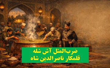 داستان شنیدنی «آش شله‌قلمکار»؛ یادگاری ناصرالدین‌شاه که به ضرب‌المثلی ماندگار تبدیل شد!
