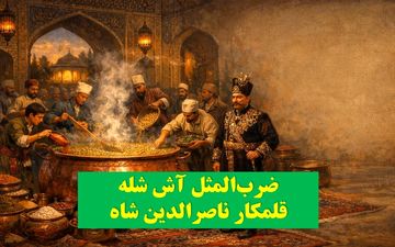 داستان شنیدنی «آش شله‌قلمکار»؛ یادگاری ناصرالدین‌شاه که به ضرب‌المثلی ماندگار تبدیل شد!