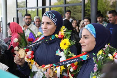 استقبال از چهار کبدکار کرمانشاهی، دارنده  مدال طلای بازی‌های آسیایی ۲۰۱۸ جاکارتا 