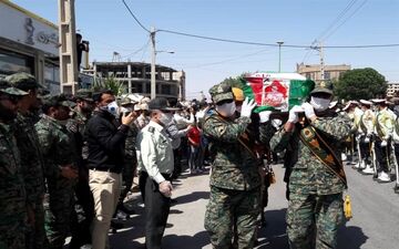 پیکر شهید حریم امنیت در روز شهادت امیرالمومنین(ع) در قرچک تشییع شد