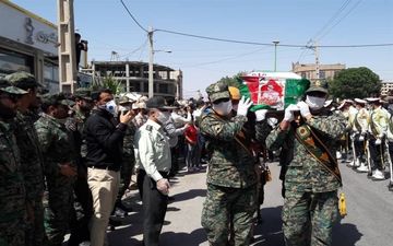 پیکر شهید حریم امنیت در روز شهادت امیرالمومنین(ع) در قرچک تشییع شد